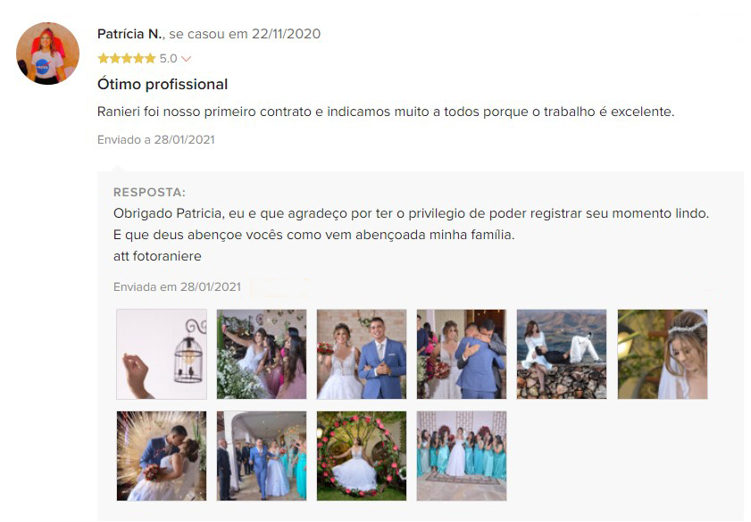 Depoimento para o fotografo Raniere Pedroza