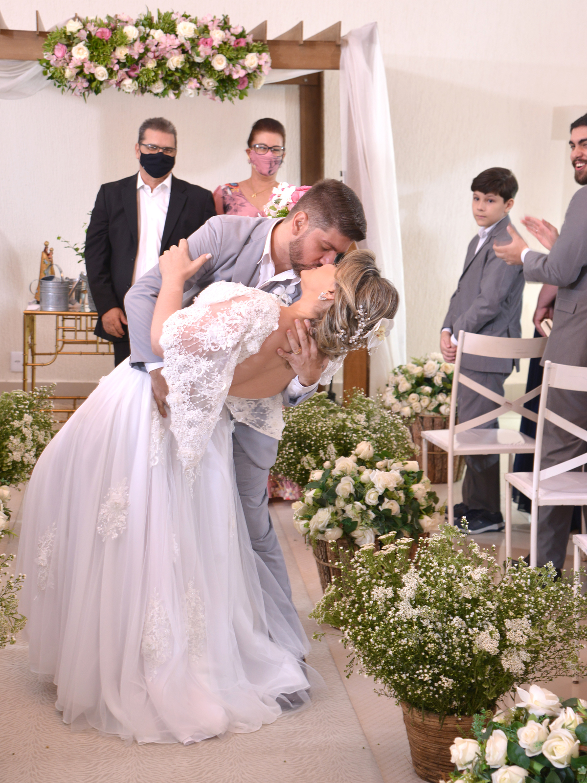fotos de casamento no salão de festas Imperador Holl