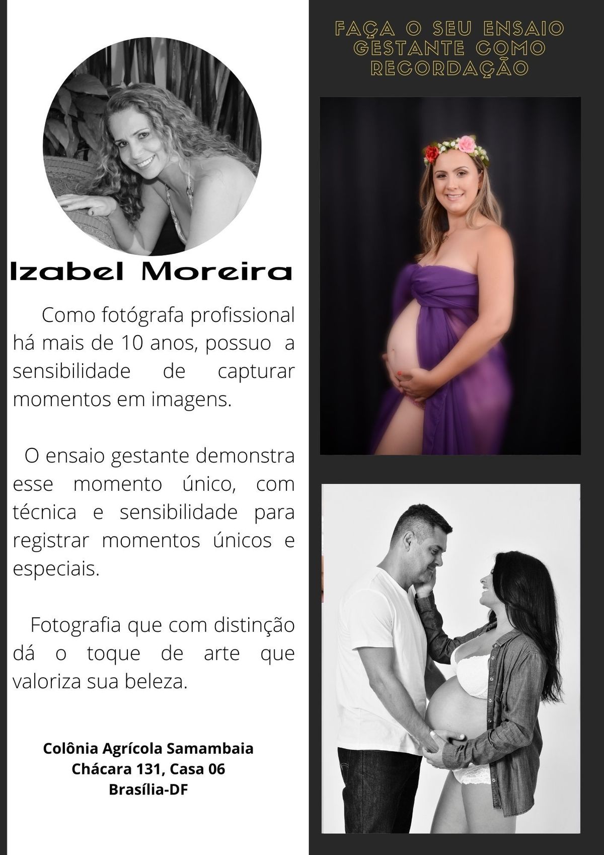 Ensaio fotográfico de gestante