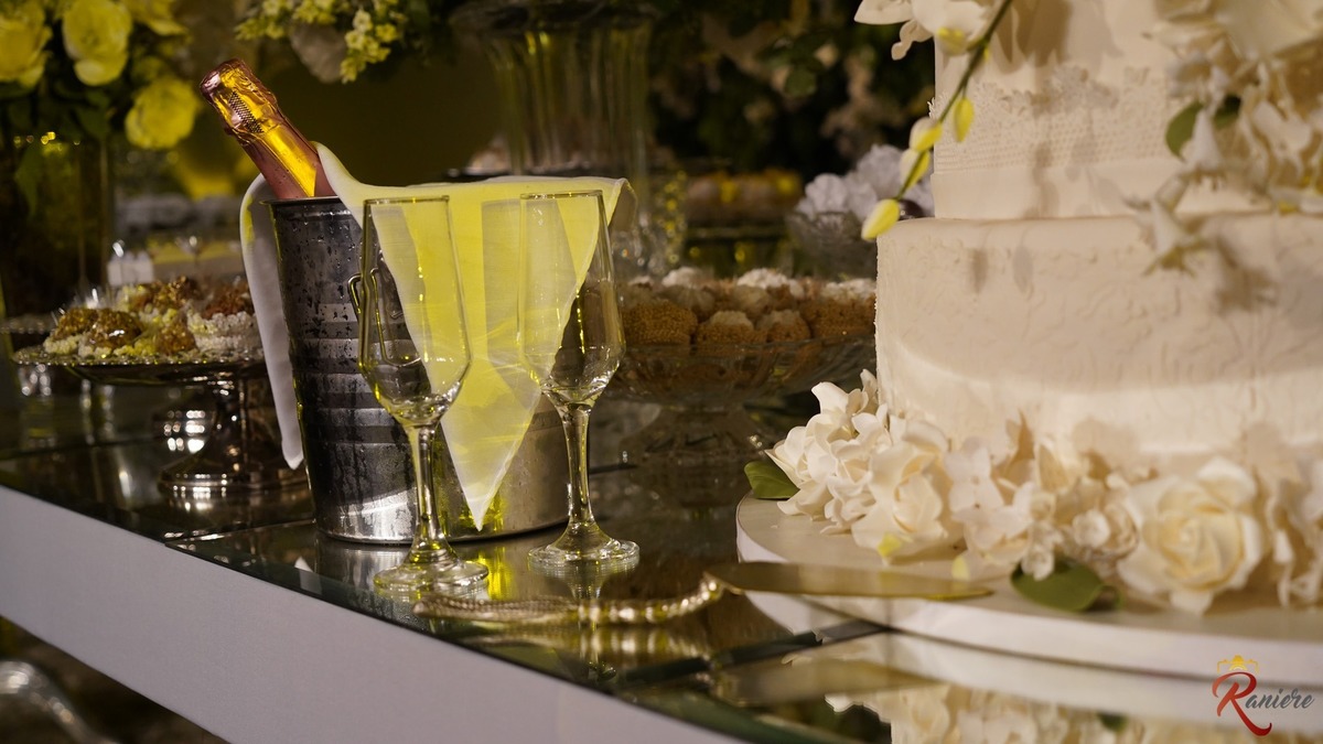 Fotos de mesa de bolo de casamento