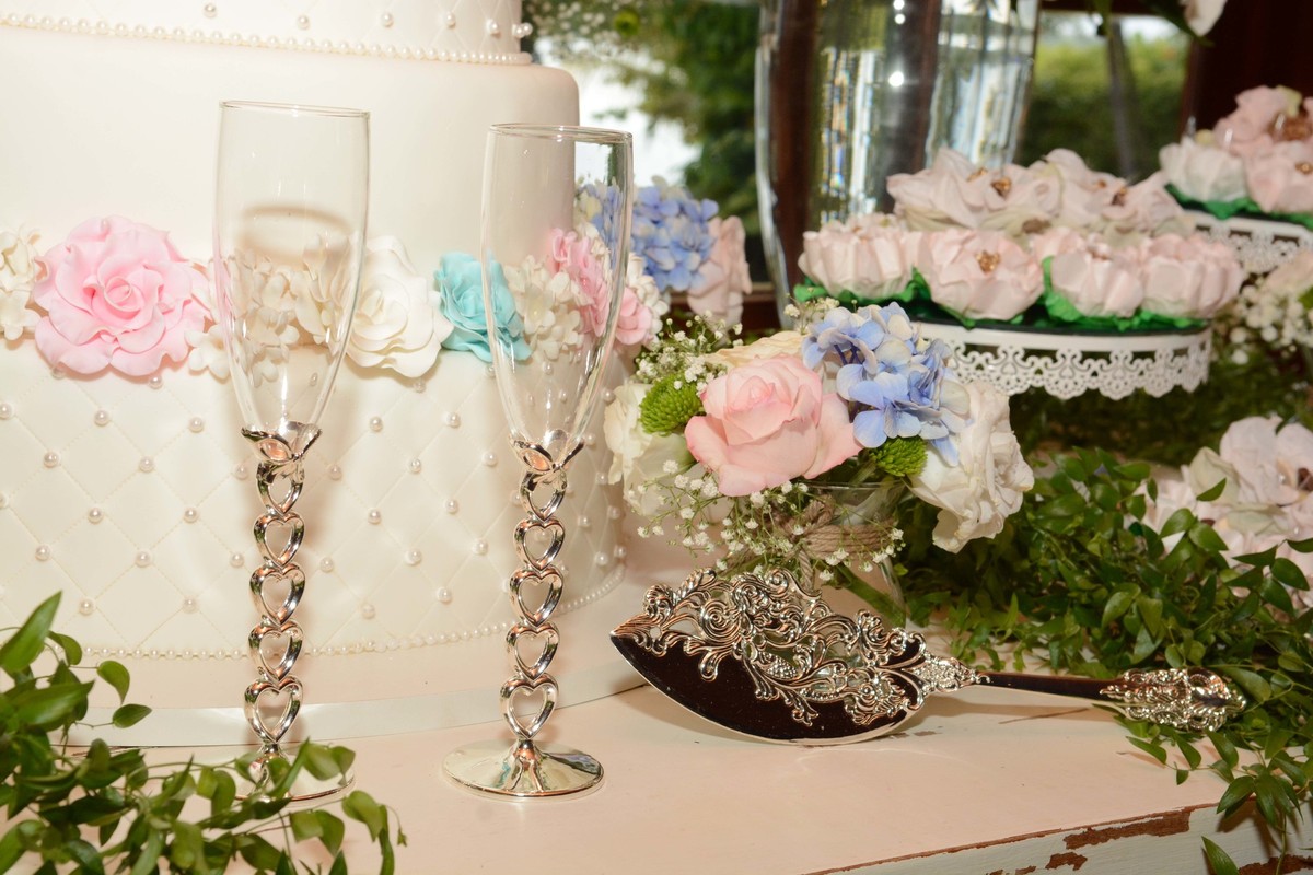 fotos de mesa de bolo