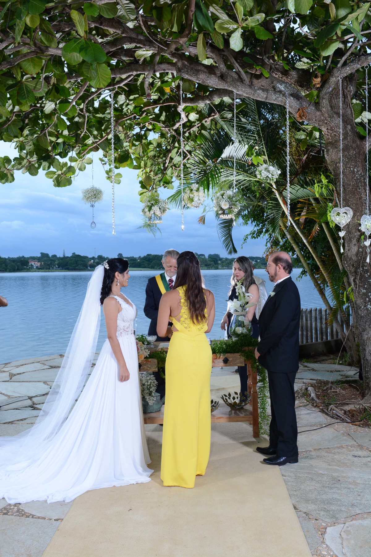 casamento no salão de festas Gartem Haus
