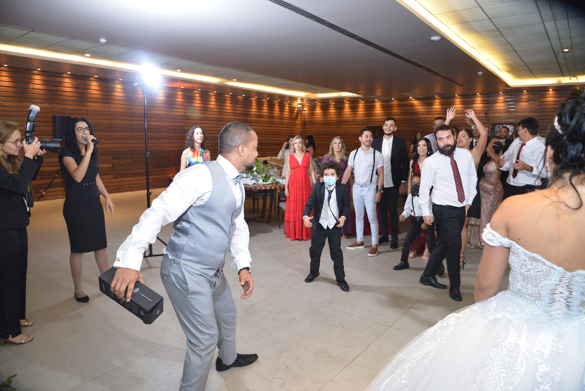 Salão de festas no Restaurante Nau Frutos do Mar