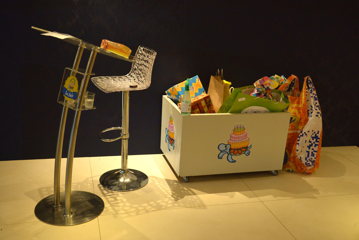 Decoração do salão Happy Birthday