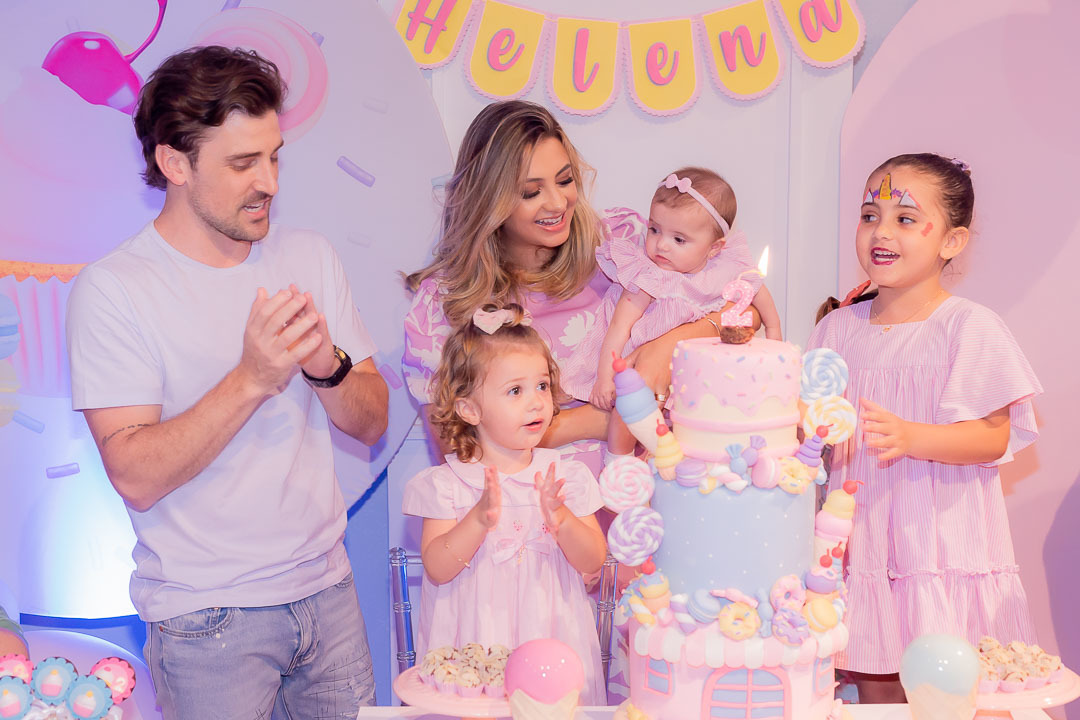 Fotografia na hora do parabéns 