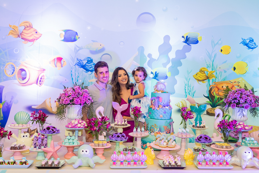 Foto decor fundo do mar menina