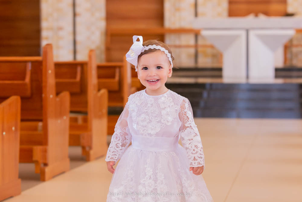 Fotografia linda de batismo