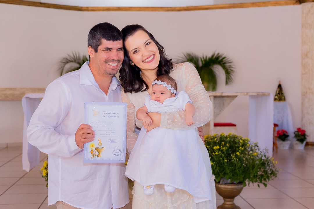 Fotografia do Batismo da Lara