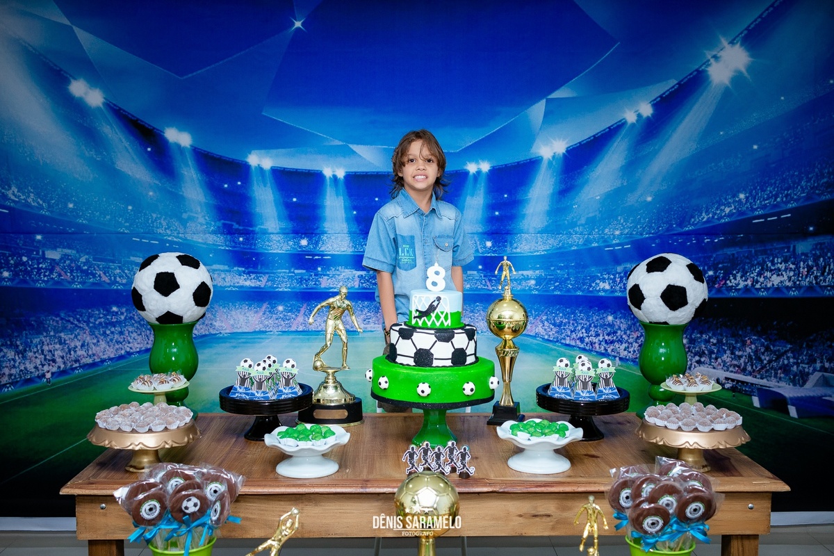 Cobertura Fotográfica de Festa Infantil com o tema Futebol em JF