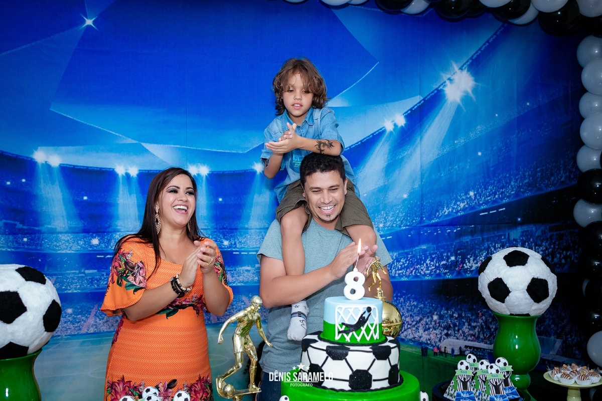 Fotografo de Festa Infantil com o tema Futebol em JF