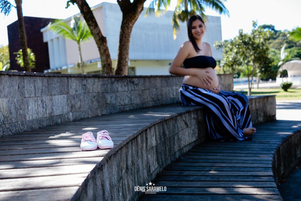 Detalhe no sapatinho de bebe