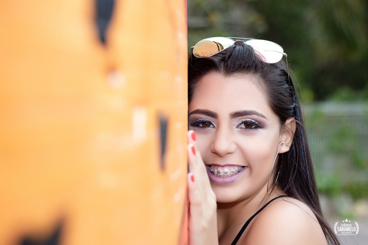 Book de 15 anos da Duda na praça cívica da UFJF em JF