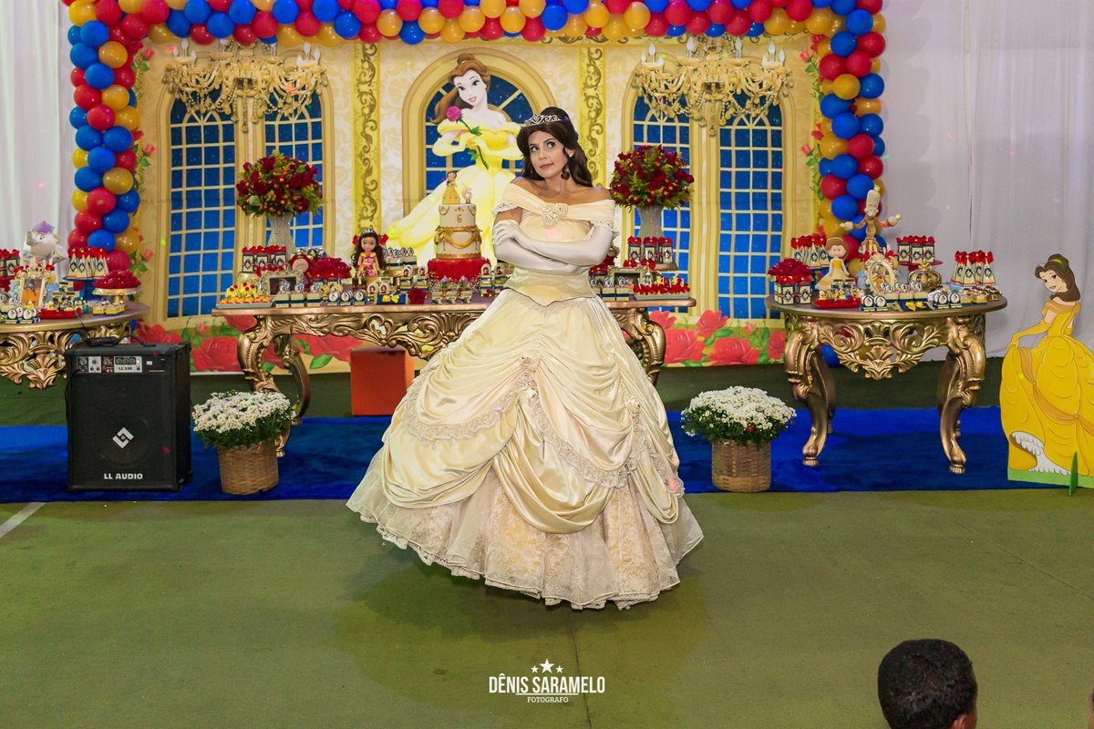 Fotografo Dênis Saramelo Aniversario de Criança Bela e a Fera Allana - 6 Anos