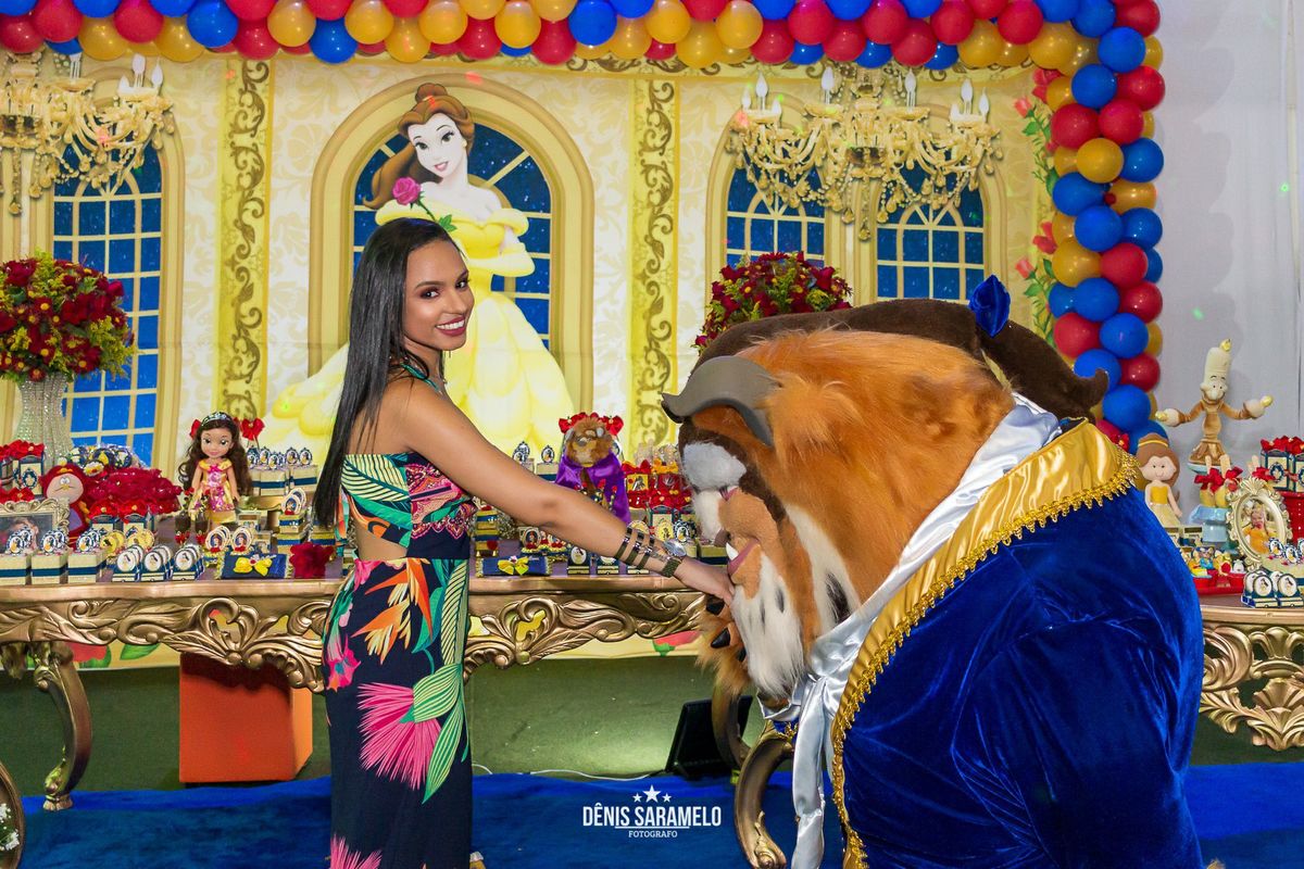 Dênis Saramelo Cobertura Fotográfica Bela e a Fera Allana - 6 Anos