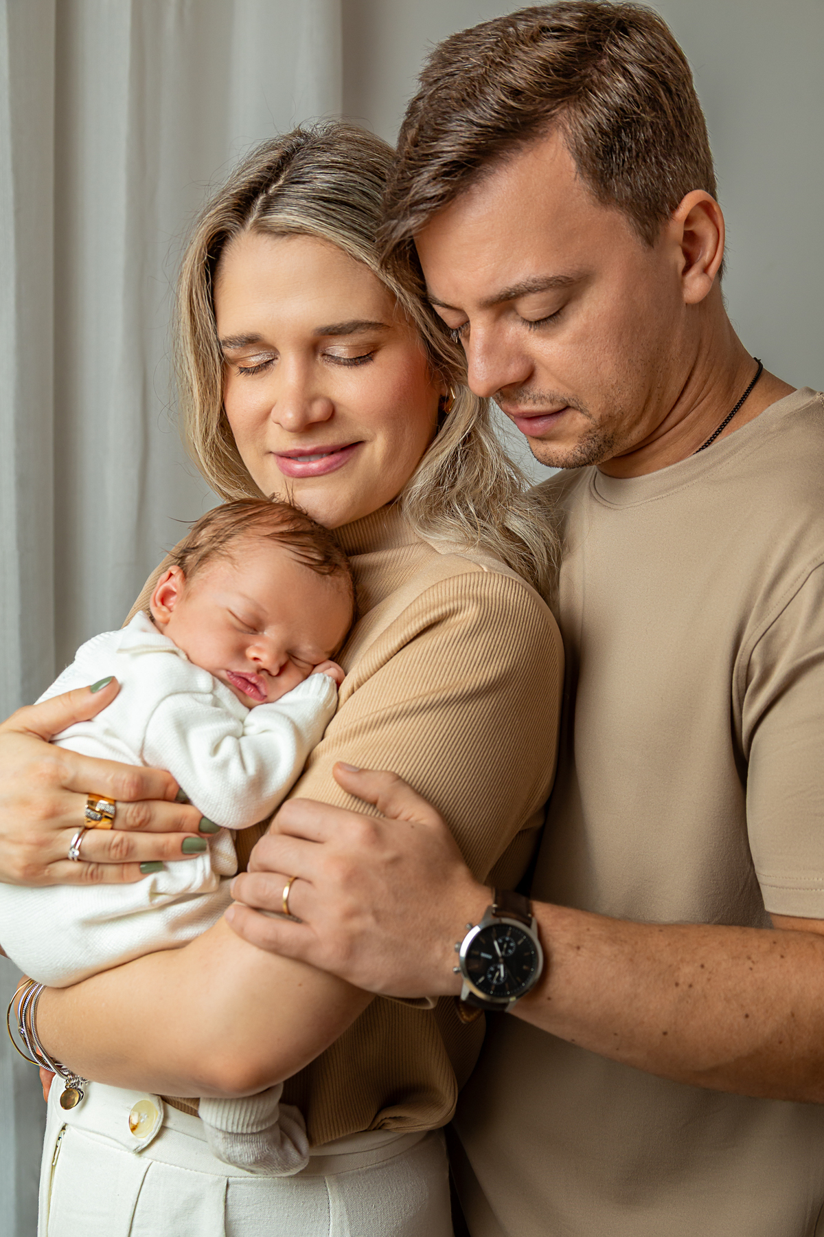 Ensaio newborn com os pais