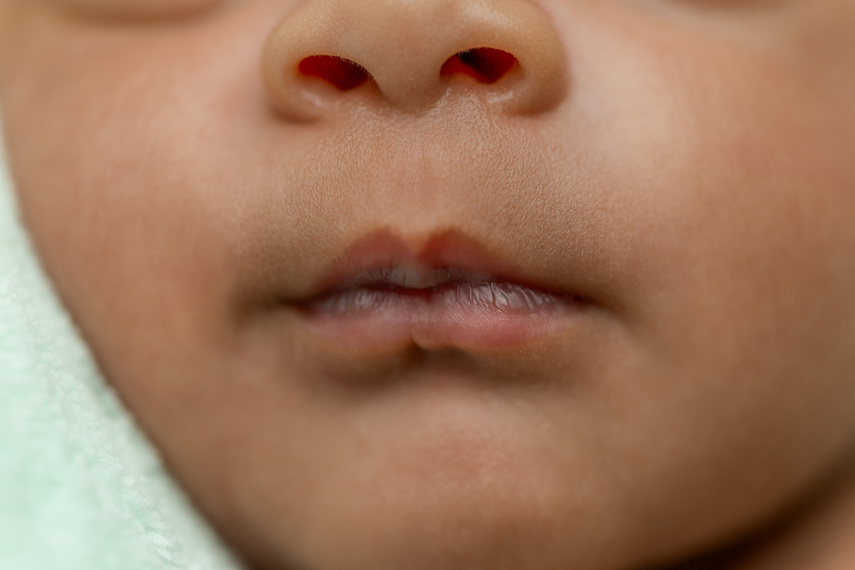 Detalhe boquinha bebê