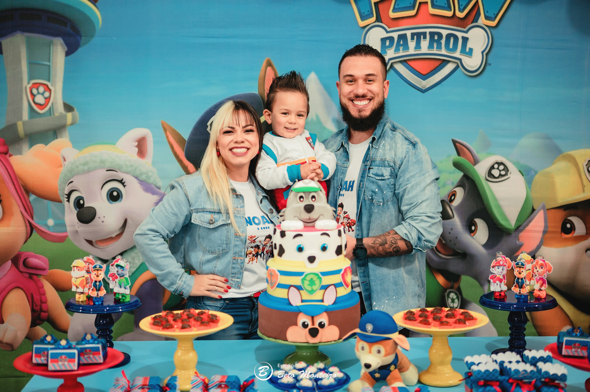 Aniversário infantil - festa infantil - aniversário da patrulha canina - tema patrulha canina - sessão infantil - aniversário Noah - festa de aniversário da patrulha canina - Ryder