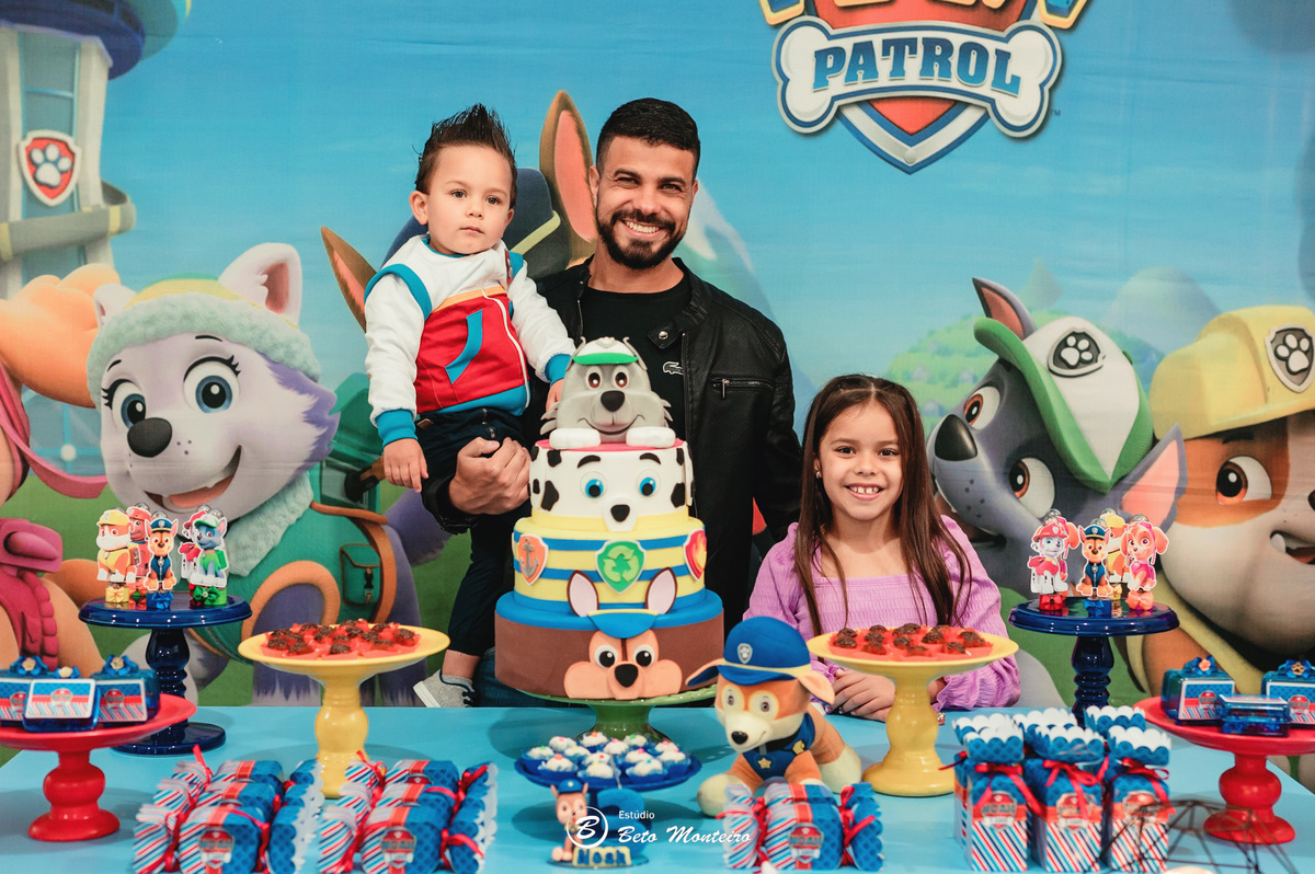 Aniversário infantil - festa infantil - aniversário da patrulha canina - tema patrulha canina - sessão infantil - aniversário Noah - festa de aniversário da patrulha canina - Ryder