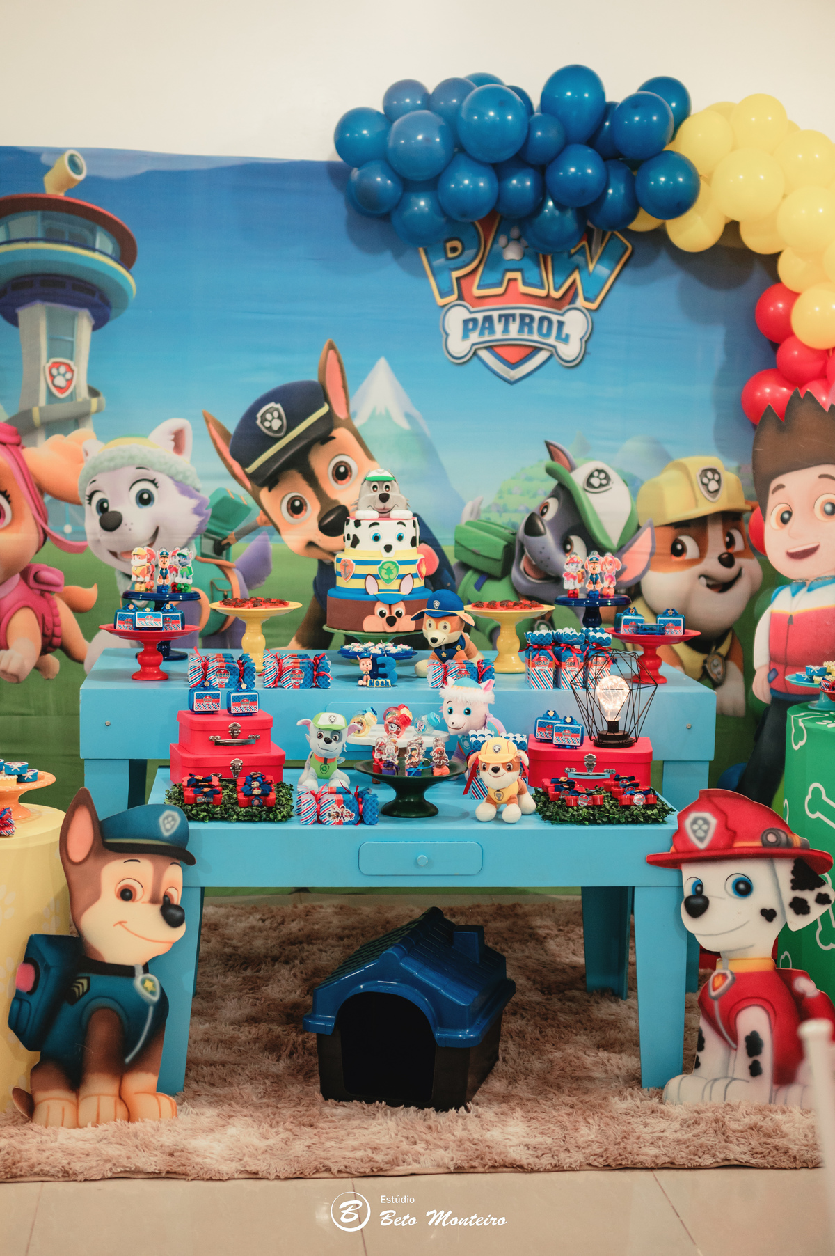 Aniversário infantil - festa infantil - aniversário da patrulha canina - tema patrulha canina - sessão infantil - aniversário Noah - festa de aniversário da patrulha canina - Ryder