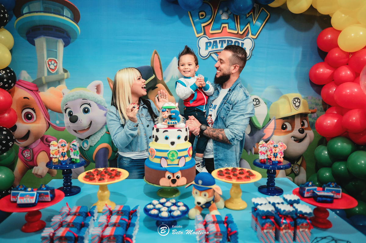 Aniversário infantil - festa infantil - aniversário da patrulha canina - tema patrulha canina - sessão infantil - aniversário Noah - festa de aniversário da patrulha canina - Ryder