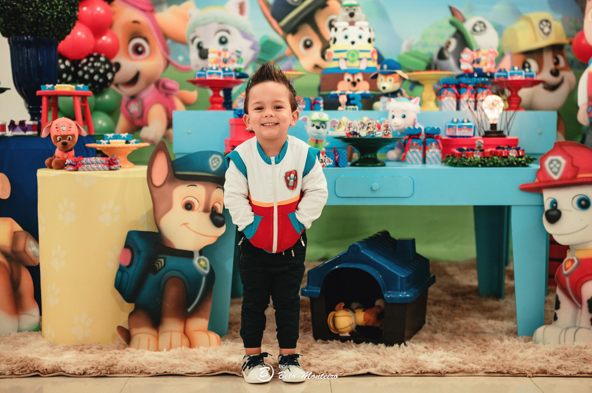 Aniversário infantil - festa infantil - aniversário da patrulha canina - tema patrulha canina - sessão infantil - aniversário Noah - festa de aniversário da patrulha canina - Ryder