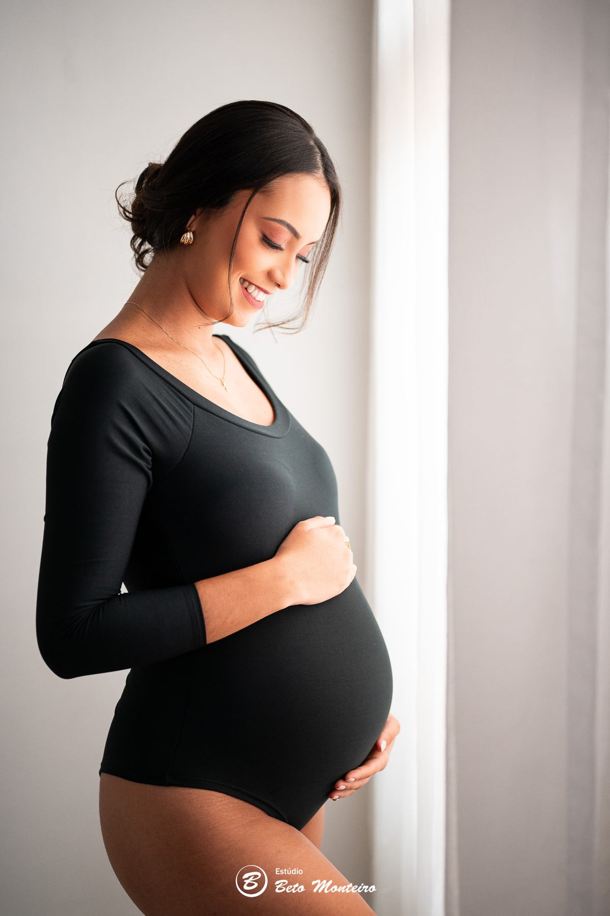 Book Gestante e Família em Curitiba - Book de gestante em estúdio - ensaio de gestante - book em estúdio - sessão fotográfica - Grávida - Gestação - Sessão de gestante - Estúdio Beto Monteiro - Jady - Daniel - Samuel