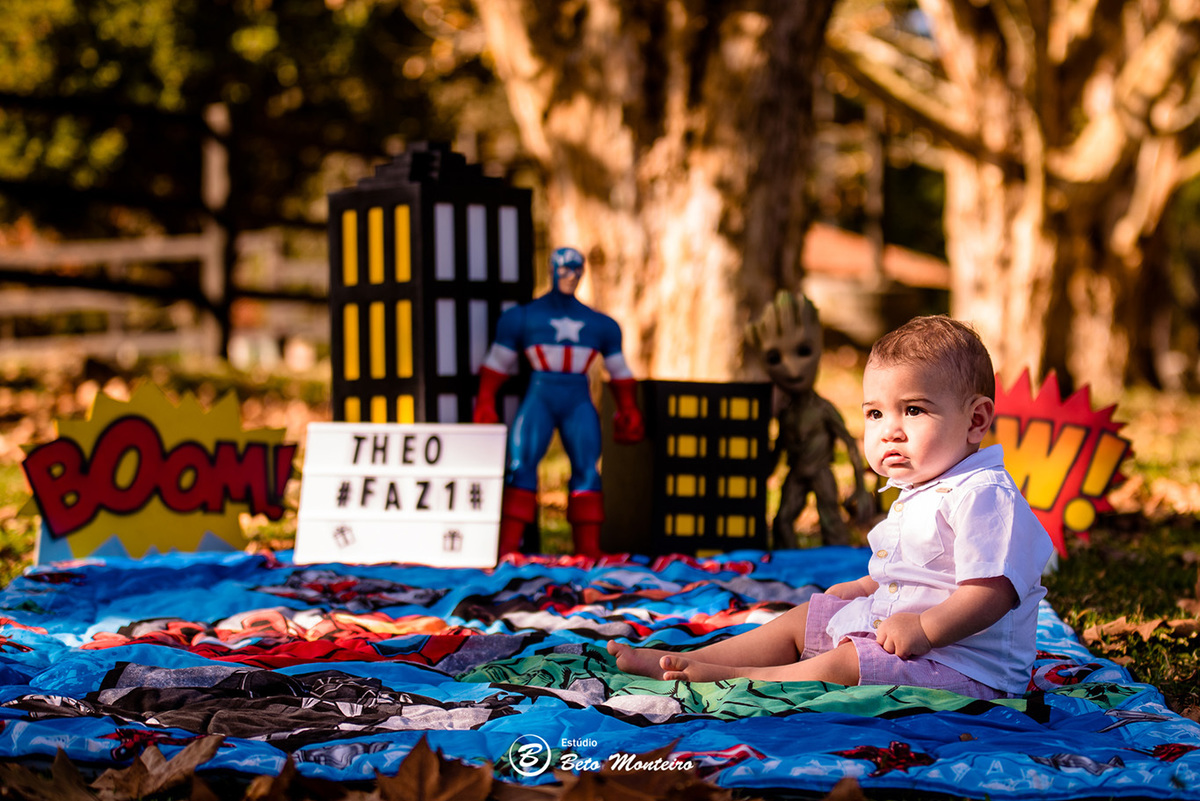Book fotográfico Infantil - Book de fotos - Book de Criança - Book de Bebê - Book Menina - Book Menino - Estúdio Beto Monteiro - Curitiba - book família - lifestyle - smash the cake - avengers - theo - mariana e erick - cabanha matoski
