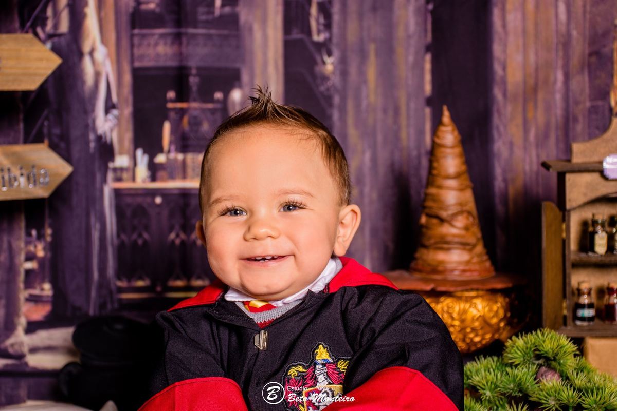 Book fotográfico Infantil - Book de fotos - Book de Criança - Book de Bebê - Book Menina - Book Menino - Book 1 ano -Estúdio Beto Monteiro - Curitiba - smash the cake - harry potter - Noah