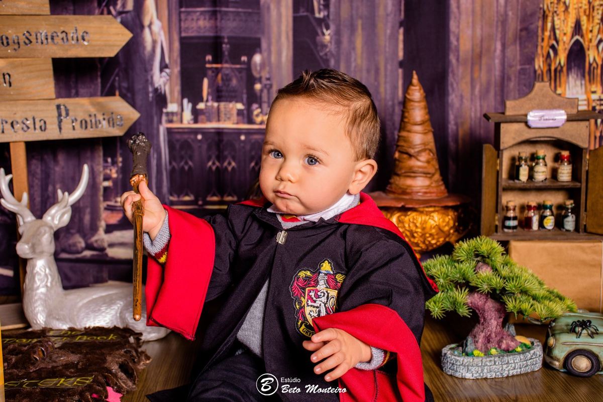 Book fotográfico Infantil - Book de fotos - Book de Criança - Book de Bebê - Book Menina - Book Menino - Book 1 ano -Estúdio Beto Monteiro - Curitiba - smash the cake - harry potter - Noah
