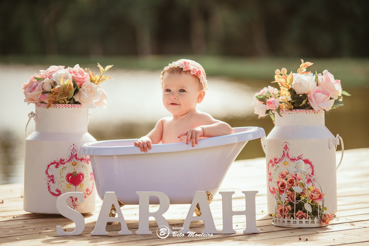 Book fotográfico Infantil - Book de fotos - Book de Criança - Book de Bebê - Book Menina - Book Menino - Book 1 ano - Estúdio Beto Monteiro - Curitiba - smash the cake - Sarah - ursinho rosa - chácara sentinela - smash the cake externo