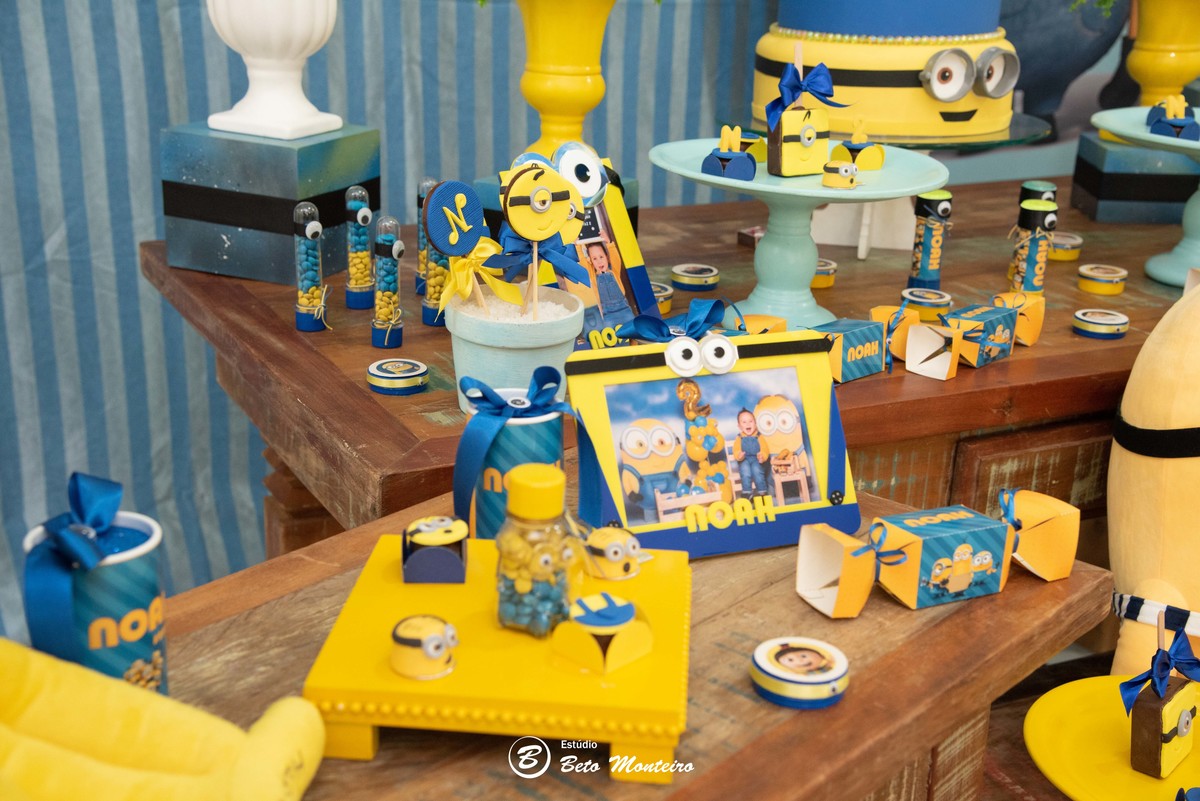 Aniversário infantil - festa infantil - aniversário dos minions - tema dos minions - sessão infantil - aniversário Noah - festa de aniversário dos minions - #noahfaz2
