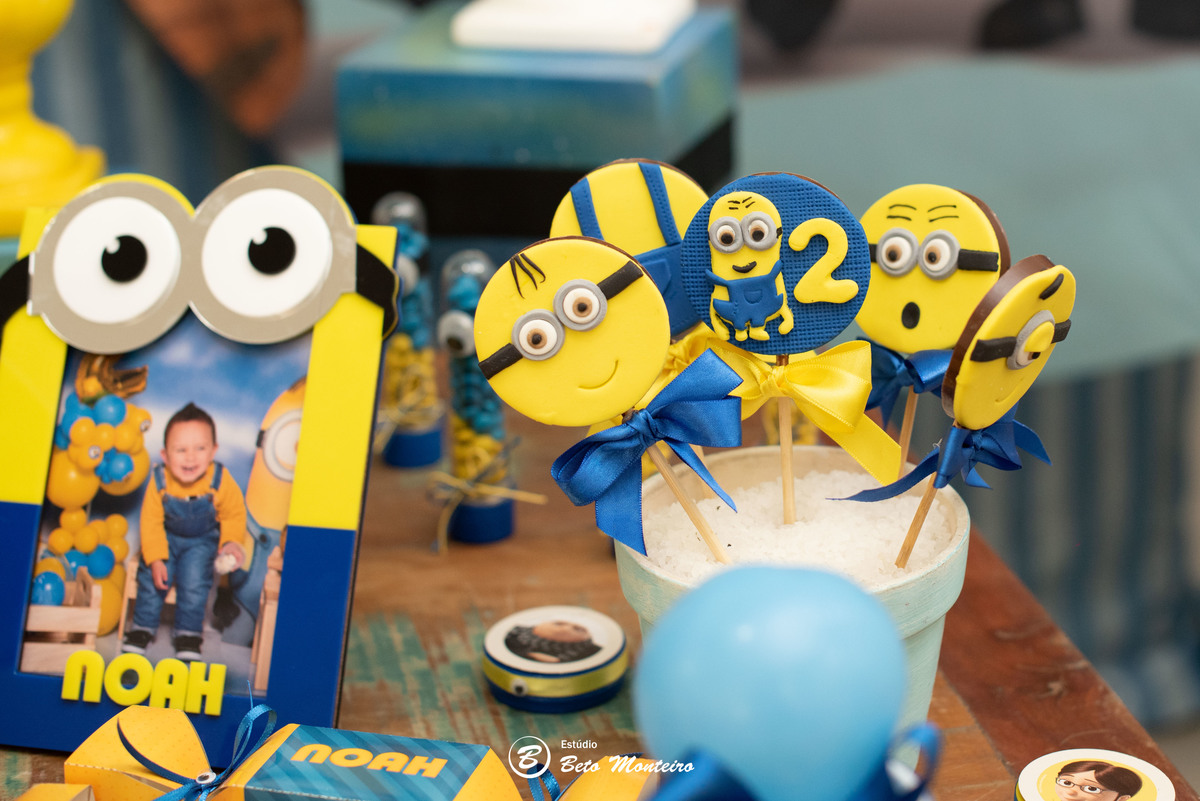 Aniversário infantil - festa infantil - aniversário dos minions - tema dos minions - sessão infantil - aniversário Noah - festa de aniversário dos minions - #noahfaz2