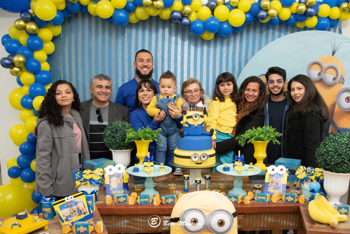 Aniversário infantil - festa infantil - aniversário dos minions - tema dos minions - sessão infantil - aniversário Noah - festa de aniversário dos minions - #noahfaz2