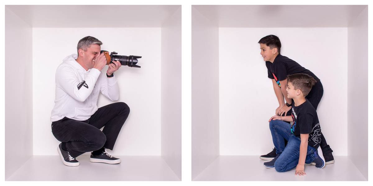 Mini ensaio dia dos pais - Sessão dia dos pais - Book de família - Sessão na caixa - Sessão dia dos pais Curitiba - Pai e filha - Pai e filho - Pai e filhos