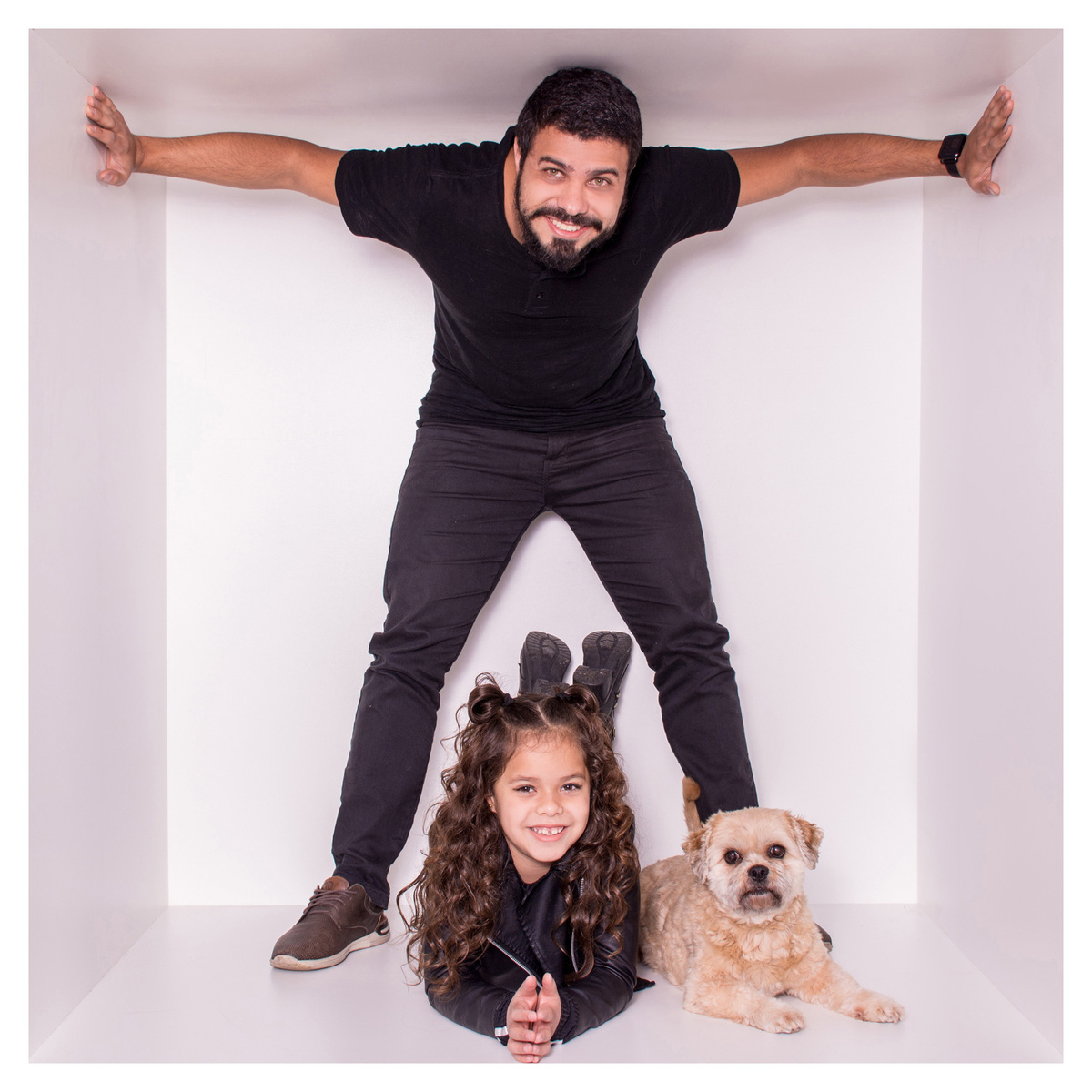 Mini ensaio dia dos pais - Sessão dia dos pais - Book de família - Sessão na caixa - Sessão dia dos pais Curitiba - Pai e filha - Pai e filho - Pai e filhos