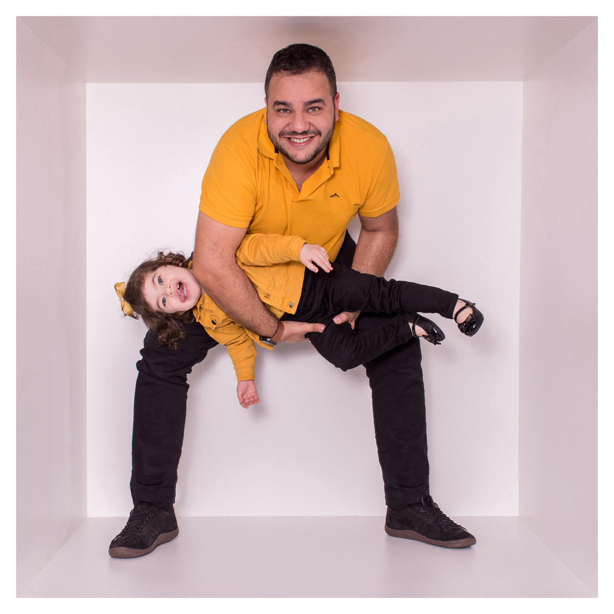 Mini ensaio dia dos pais - Sessão dia dos pais - Book de família - Sessão na caixa - Sessão dia dos pais Curitiba - Pai e filha - Pai e filho - Pai e filhos