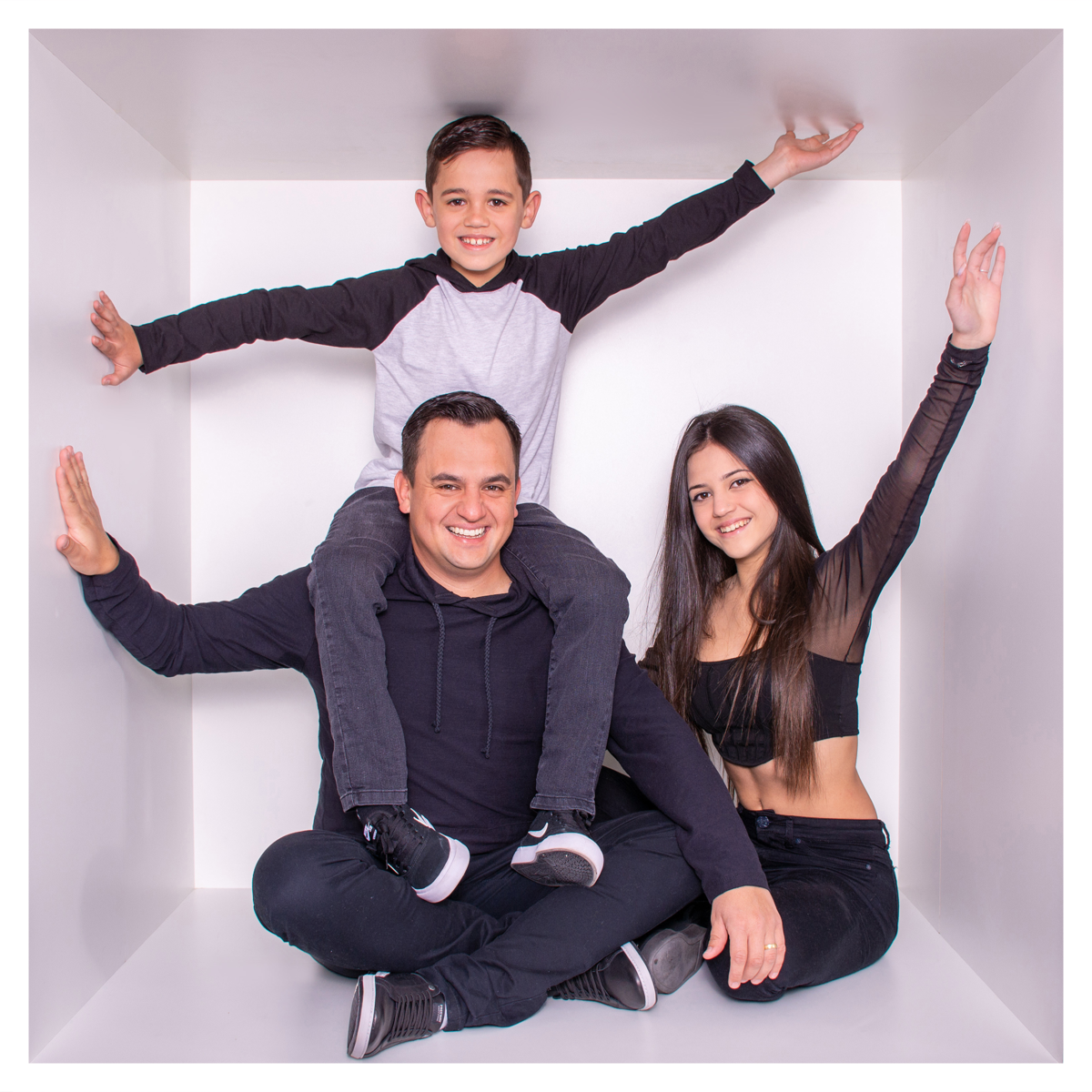 Mini ensaio dia dos pais - Sessão dia dos pais - Book de família - Sessão na caixa - Sessão dia dos pais Curitiba - Pai e filha - Pai e filho - Pai e filhos