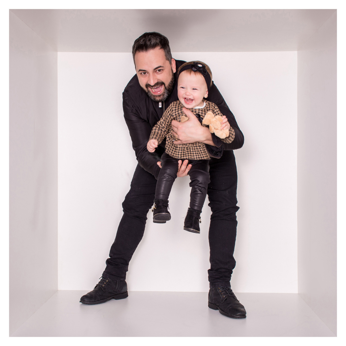 Mini ensaio dia dos pais - Sessão dia dos pais - Book de família - Sessão na caixa - Sessão dia dos pais Curitiba - Pai e filha - Pai e filho - Pai e filhos