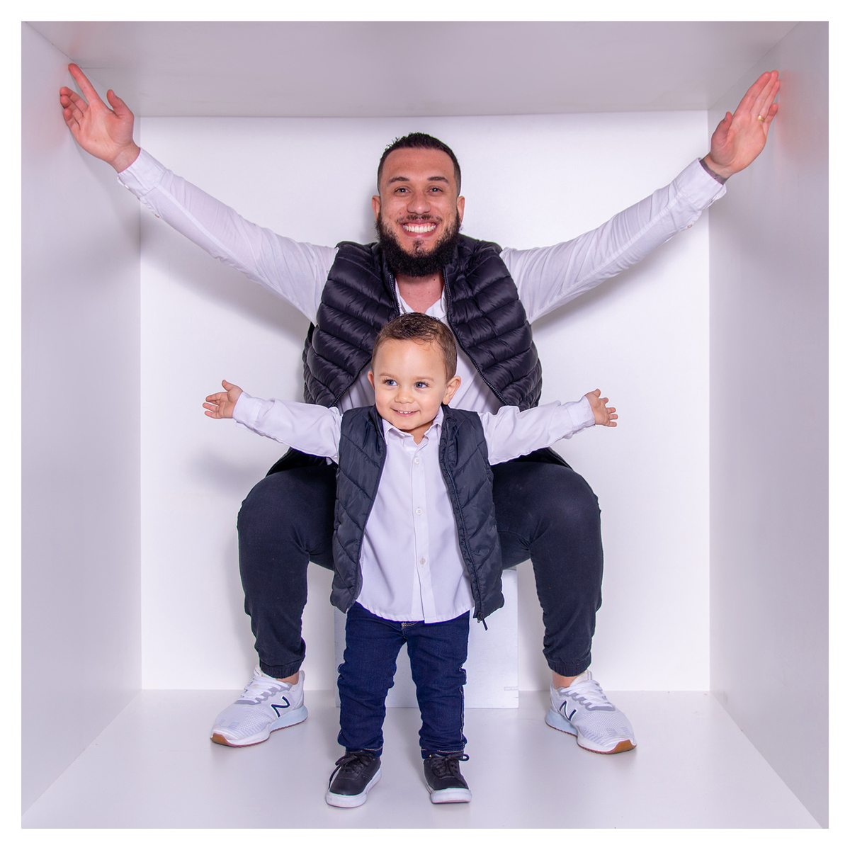 Mini ensaio dia dos pais - Sessão dia dos pais - Book de família - Sessão na caixa - Sessão dia dos pais Curitiba - Pai e filha - Pai e filho - Pai e filhos