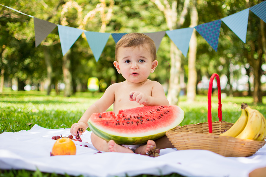 Book fotográfico Smash the cake - Book de fotos - Book Smash the cake - Book Cake Smash - Book Fruit Smash - Book Smash the fruit - Book de Bebê - Estúdio Beto Monteiro - Curitiba