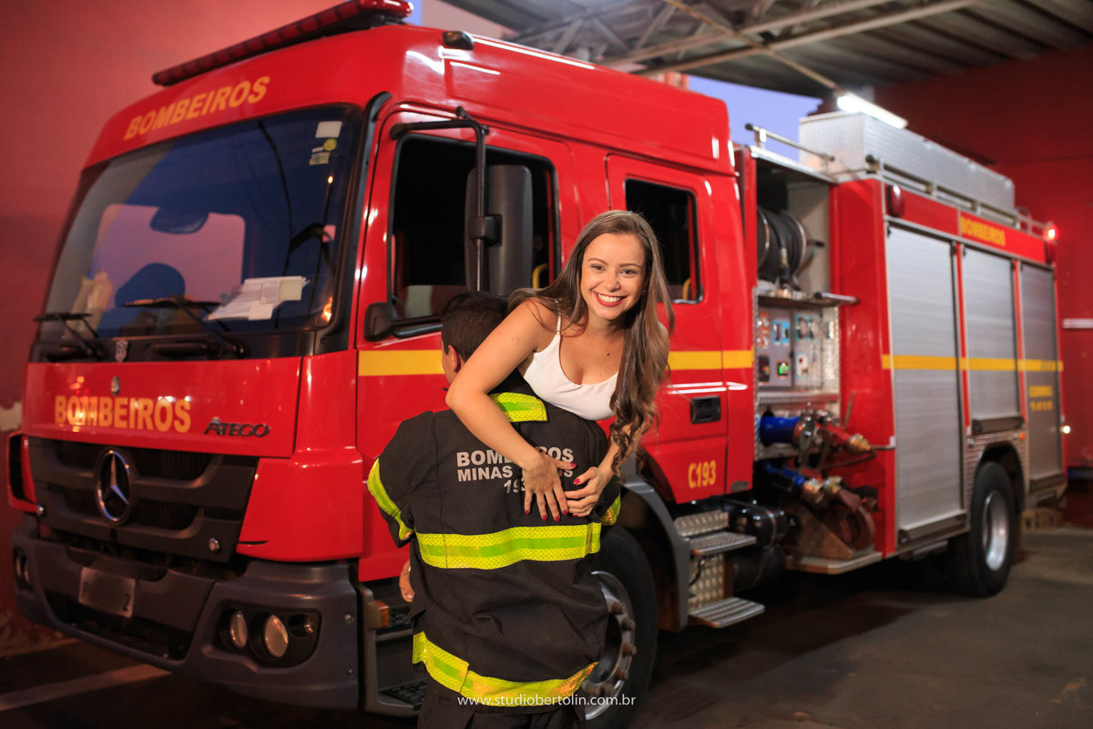 noivos bombeiros