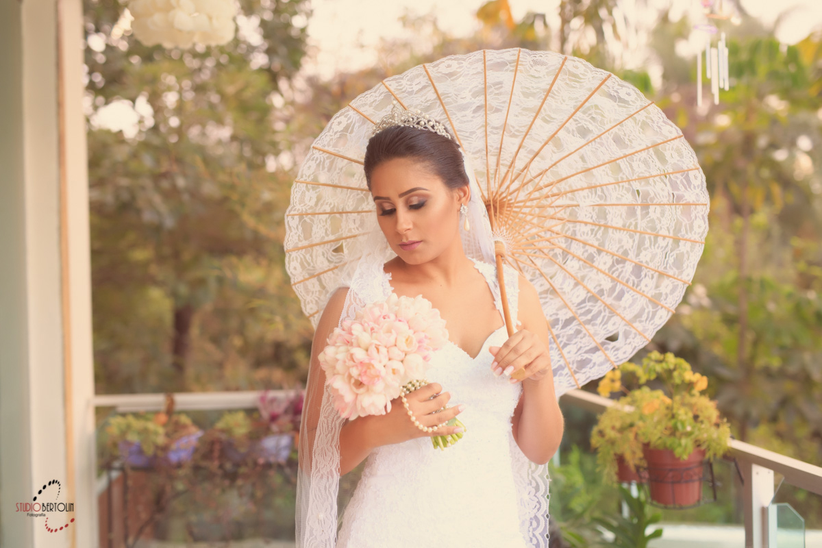 sombrinha para noiva