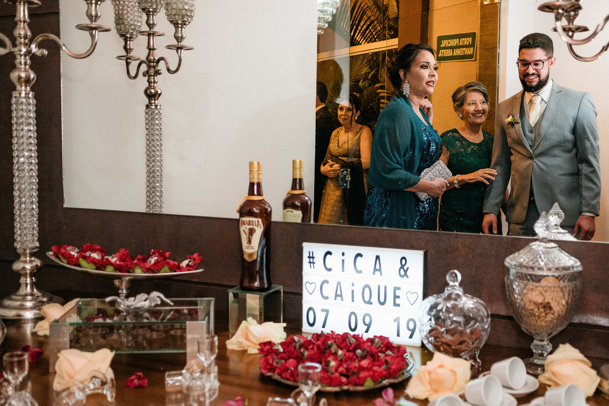 inicio da cerimônia de casamento no buffet circus