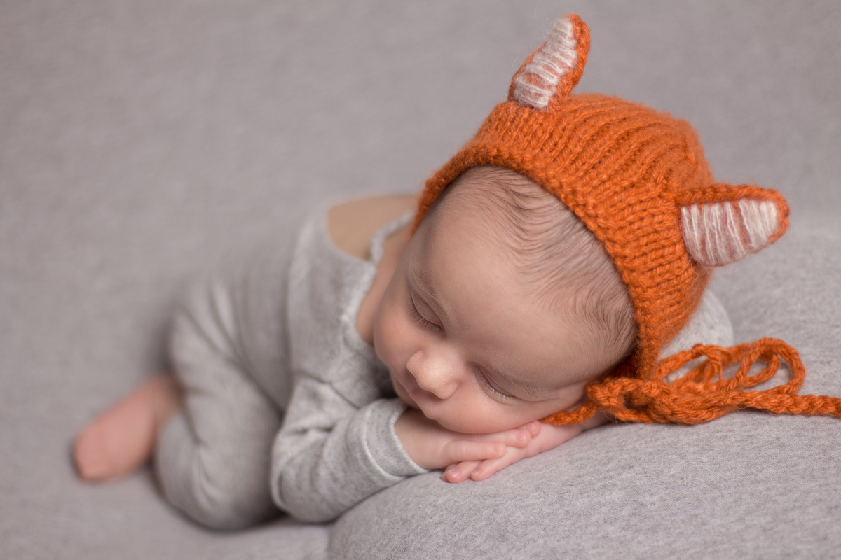 Ensaio Newborn tema Raposa