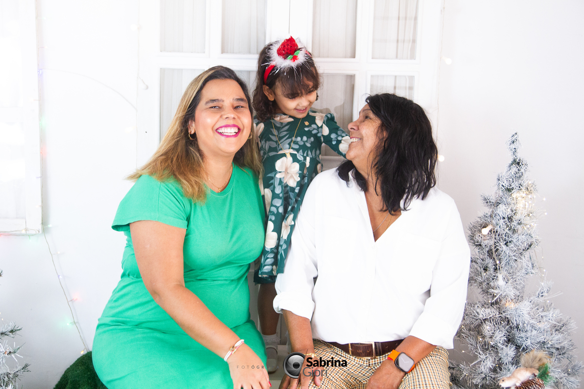 Ensaio fotográfico de natal em família 