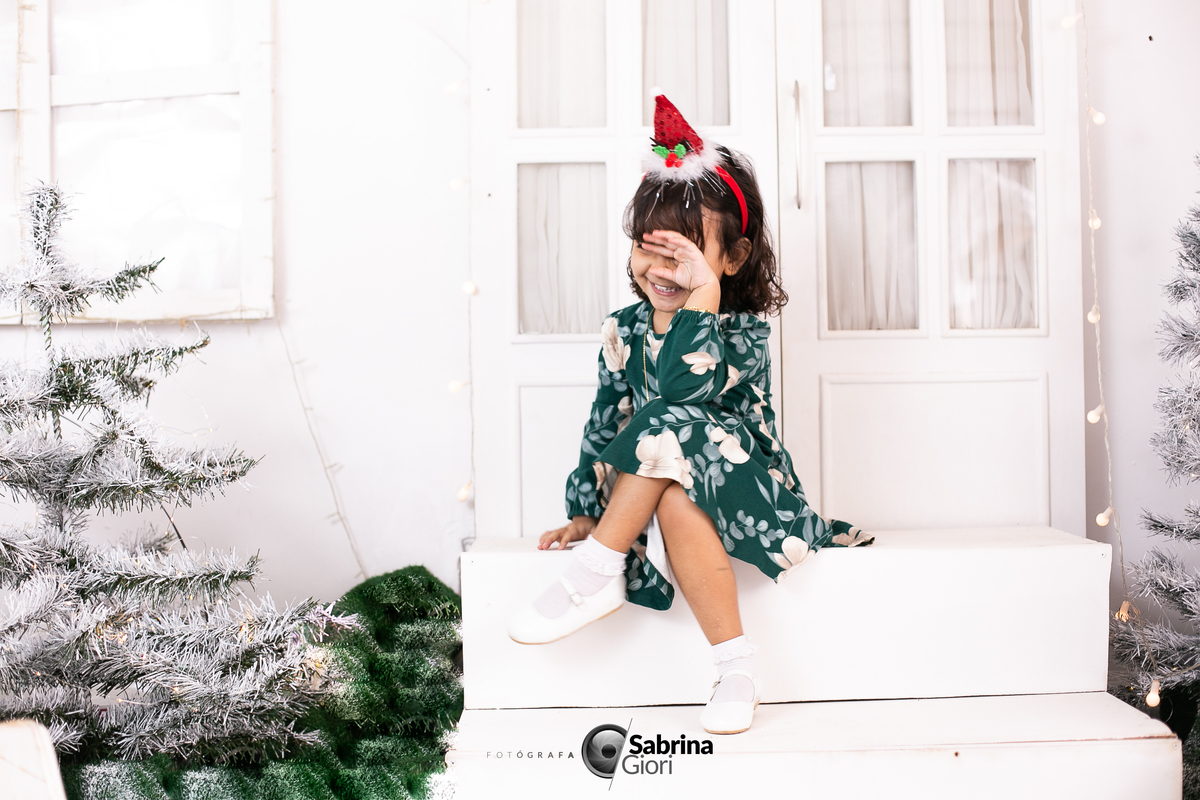 Ensaio fotográfico de natal em família 