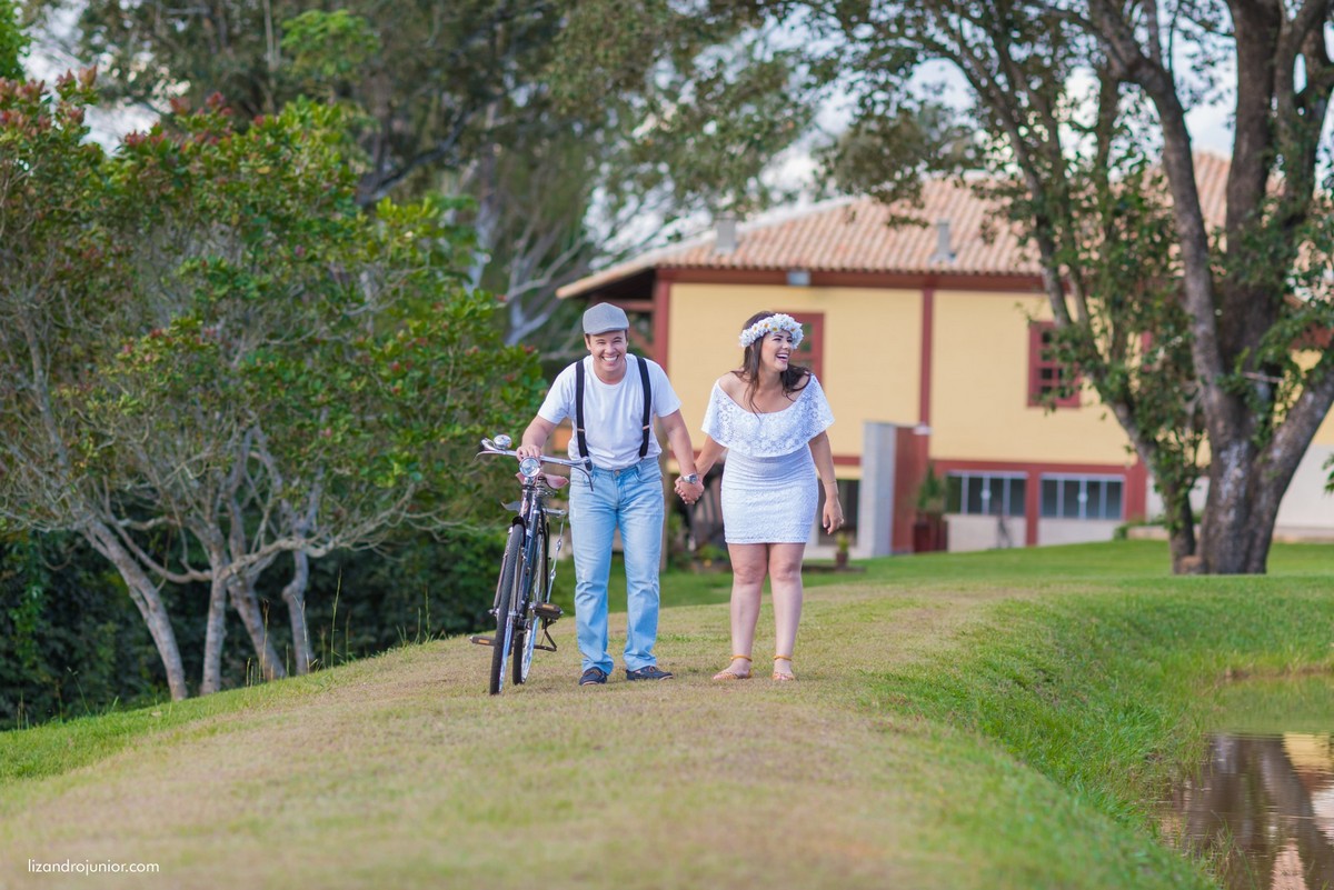 ensaio namorando bicicleta