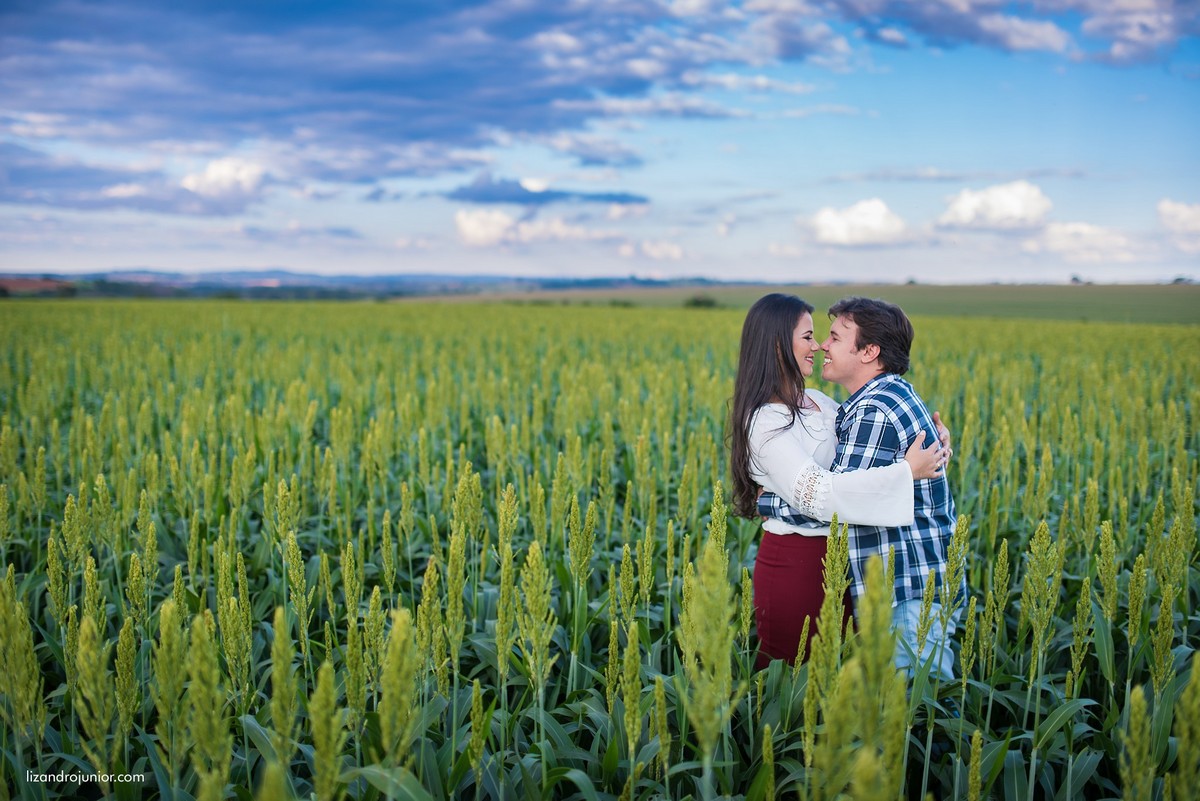 ensaio namorando lavoura