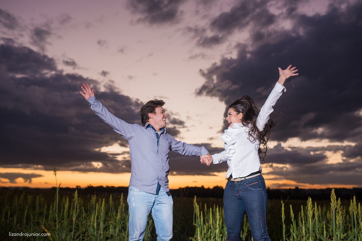 ensaio namorando divertido