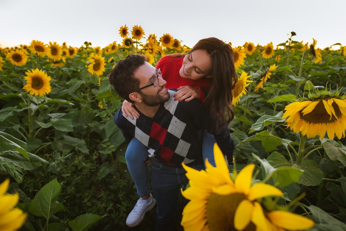 ensaio romantico ao por do sol, ensaio, girassol, rio paranaiba